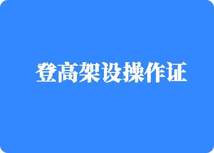 淫棍操色逼视频网登高架设操作证