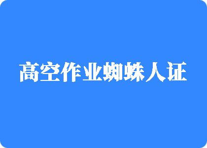 大黑屌干肥婆高空作业蜘蛛人证